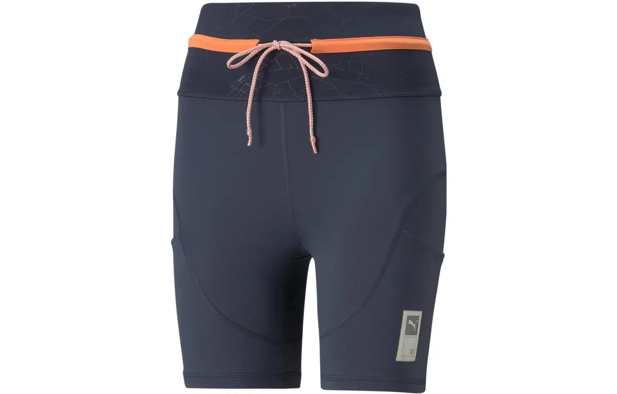 PUMA X Firts Mile Casual Shorts Women's Purple Moderate Straight Fit Pants