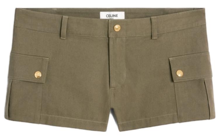 CELINE Button Detailed Shorts