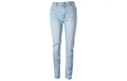 GUCCI X Disney Jeans Women's Light Blue Moderate Slim Fit Pants