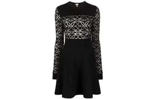 LOEWE Long Sleeved Dress Women's Black