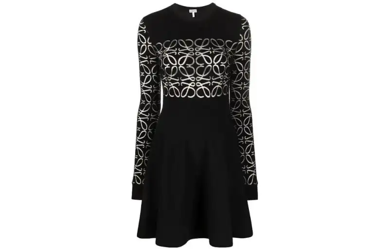 LOEWE Long Sleeved Dress Women's Black