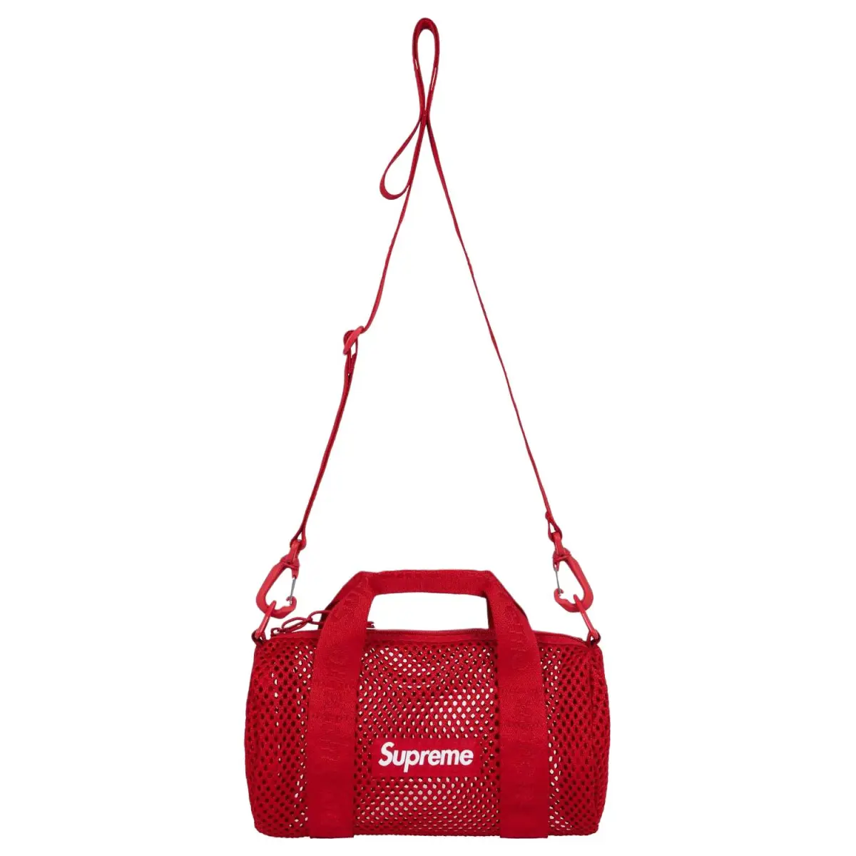 Supreme Polyester One Shoulder Handbag Mini Unisex Red