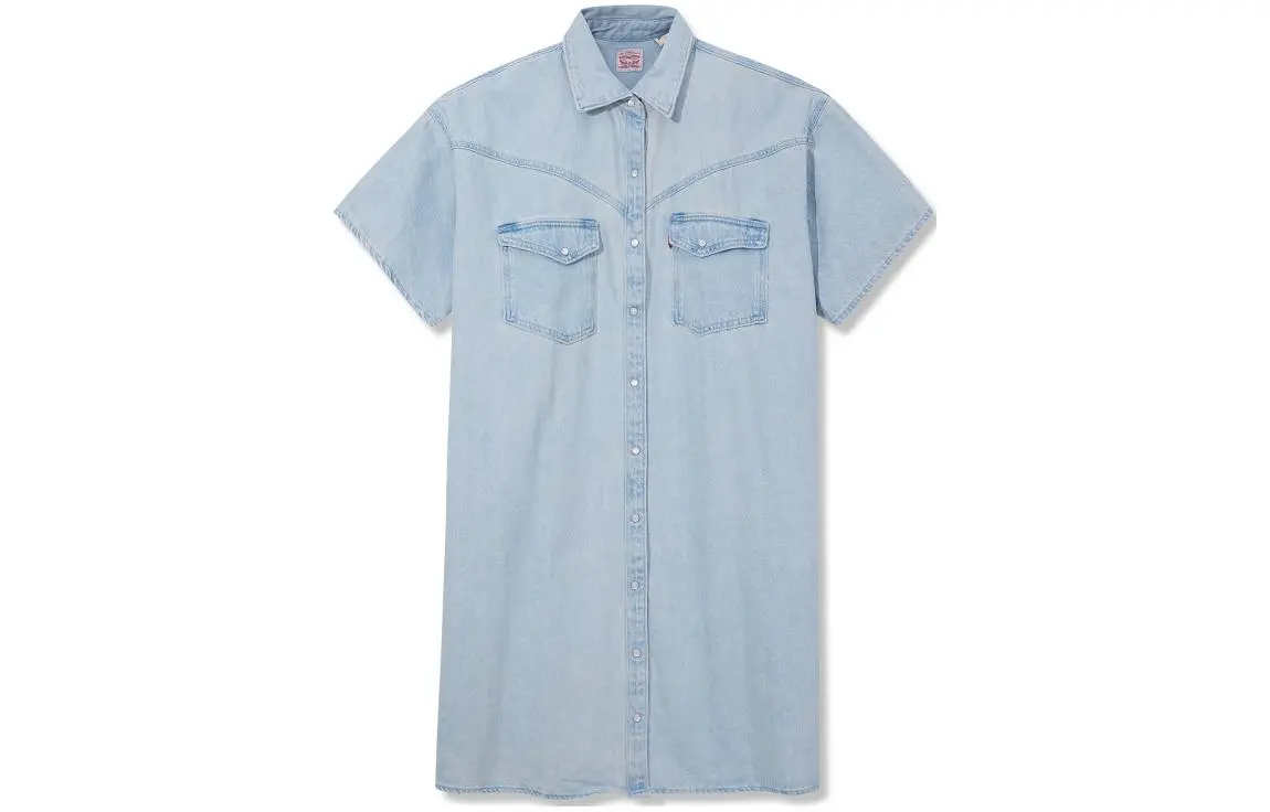 Levi's Short Sleeved Dress Women's Blue