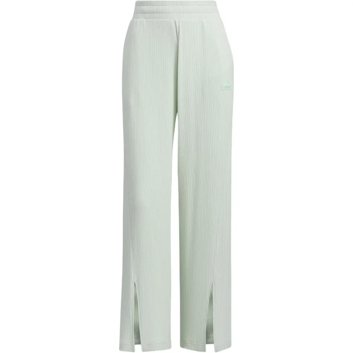 Adidas Lounge WIDE LEG KNIT JOGGERS Casual Pants Women's Light Green
