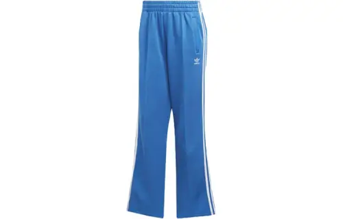Adidas Originals SST Knitted Sweatpants Women's Blue Moderate Wide Leg Pants