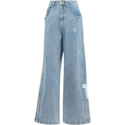 Adidas Originals Light Sports Collection Jeans Women's Light Gray Blue