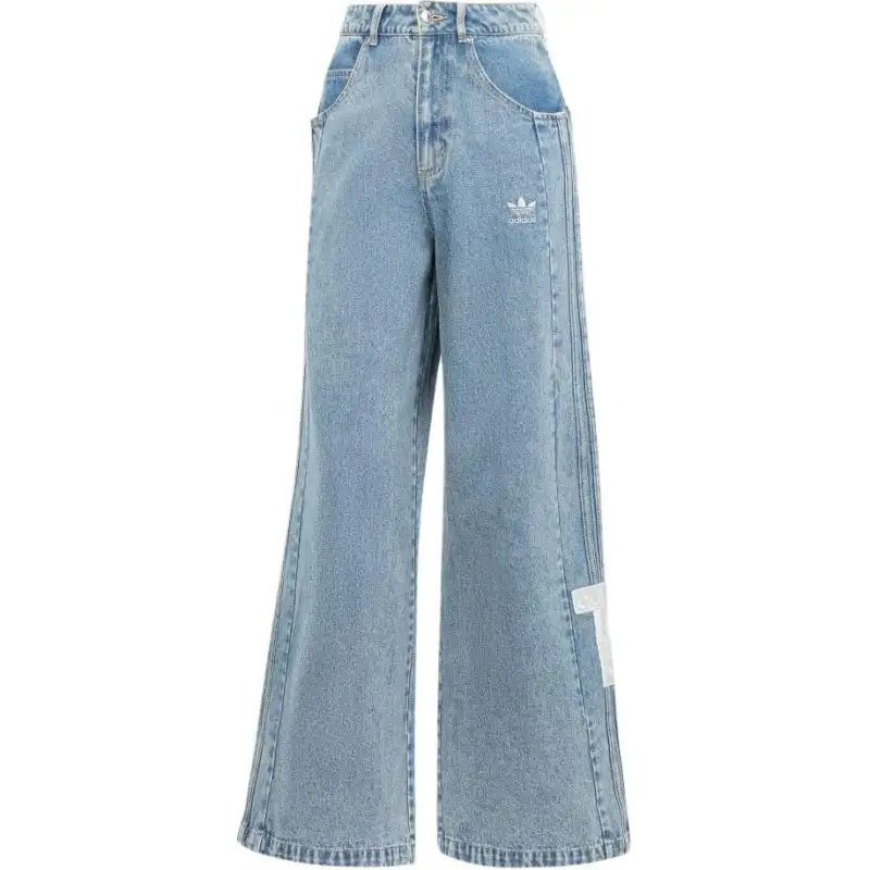 Adidas Originals Light Sports Collection Jeans Women's Light Gray Blue