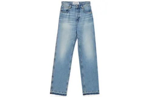 LOEWE SS22 Jeans Women's Washed Denim Blue