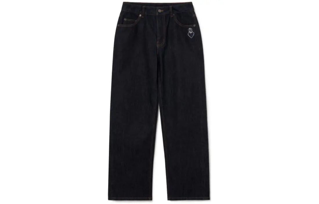 MLB New York Yankees Jeans Women's Marine Blue Moderate Straight Fit Pants