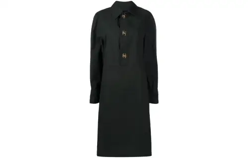 Bottega Veneta Long Sleeved Dress Women's Black