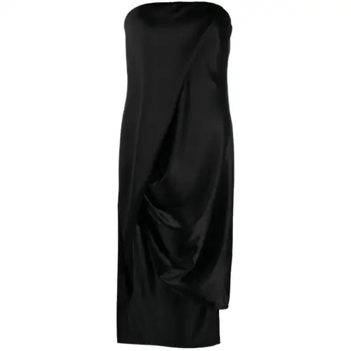 LOEWE Crepe Satin Bustier Dress