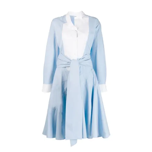 LOEWE Long Sleeved Dresses Women's Light Blue Moderate