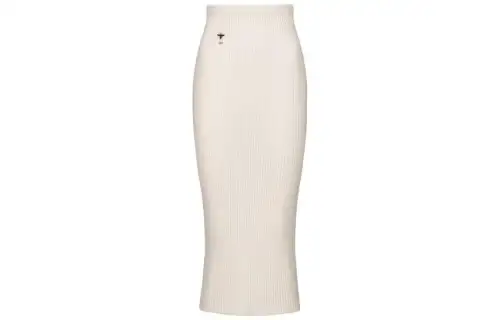 DIOR Knit Long Skirts Women's White