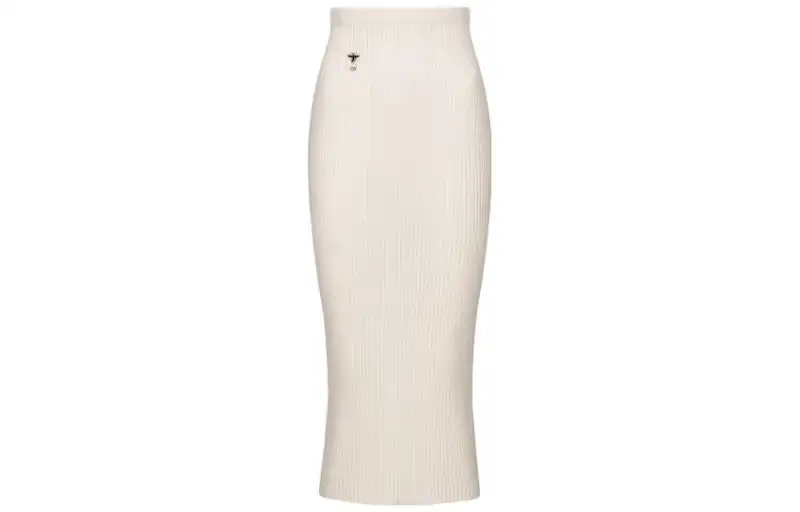 DIOR Knit Long Skirts Women's White