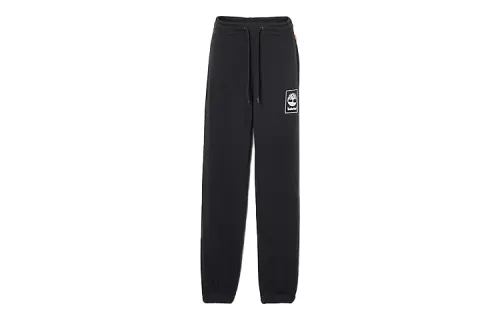 Timberland Knitted Sweatpants Women's Black Moderate Cuffed Pants