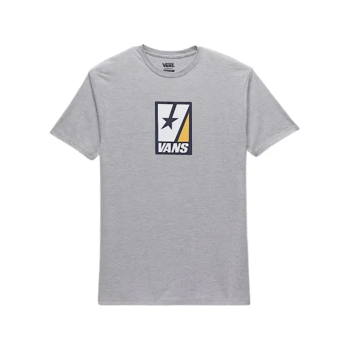 Vans T Shirts Unisex Gray Crew Neck Moderate Straight Fit