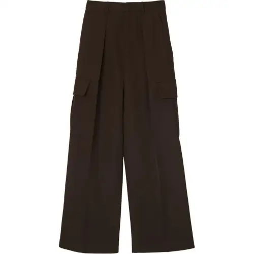 Burberry wide-leg wool cargo trousers