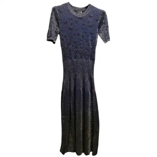 Bottega Veneta Short Sleeved Dress Women's Blue