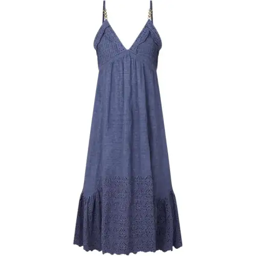 LOUIS VUITTON Slip Dress Women's Blue