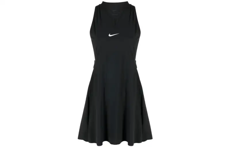 Nike Sleeveless Dresses Women's Black Moderate Short
