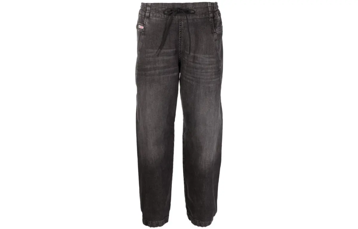 DIESEL Jeans Women's Black Moderate Cuffed Pants