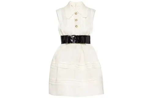 MIU MIU Sleeveless Dress Women's White