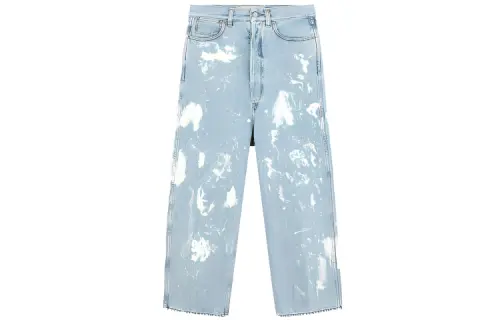 Golden Goose Jeans Women's Blue Moderate Straight Fit Pants