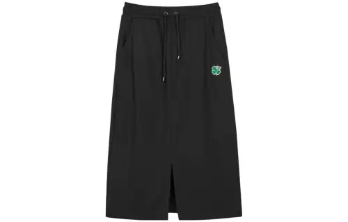 Skechers Knitted Fabric Skirt Women's Carbon Black