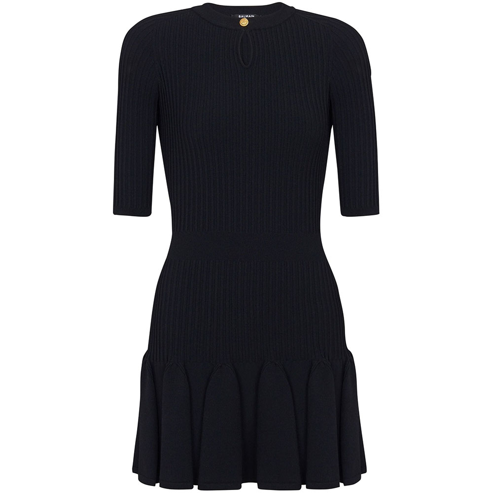 Женское платье BALMAIN (черное)