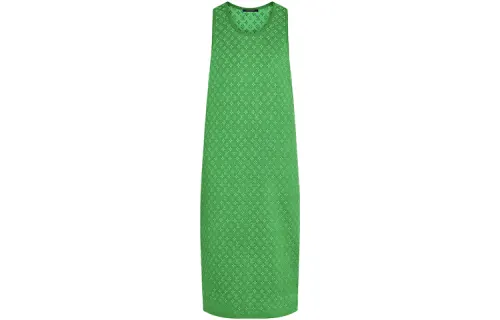 LOUIS VUITTON New Quarterly Products Of LV Sleeveless Dresses Women's Green Crew Neck Moderate