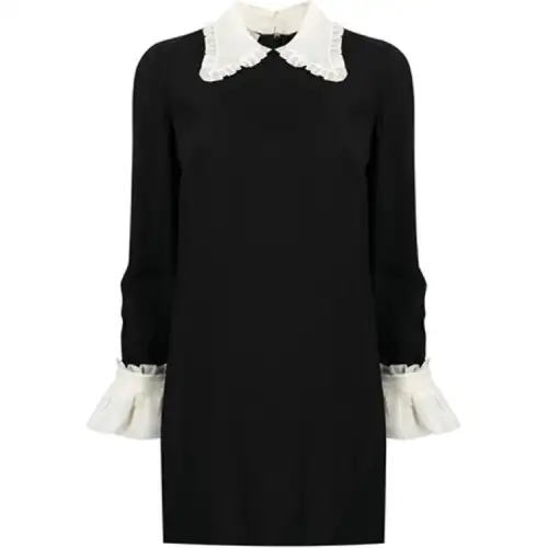 MIU MIU FW21 Long Sleeved Dress Women's Black