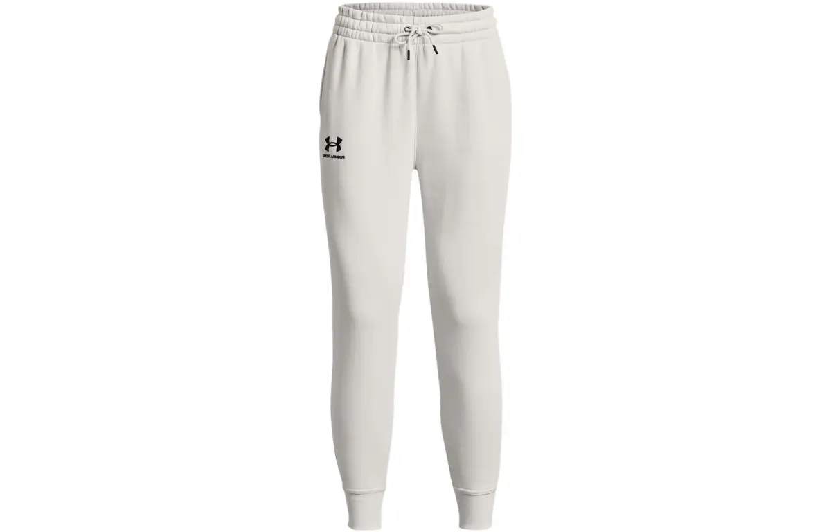 Under Armour Knitted Sweatpants Women's Light Gray Moderate Cuffed Pants