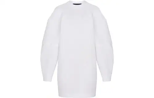 LOUIS VUITTON Long Sleeved Dress Women's White