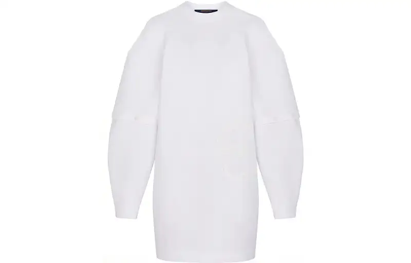 LOUIS VUITTON Long Sleeved Dress Women's White
