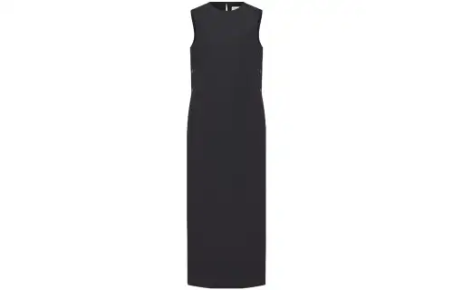 DIOR Sleeveless Dresses Women's Black Crew Neck