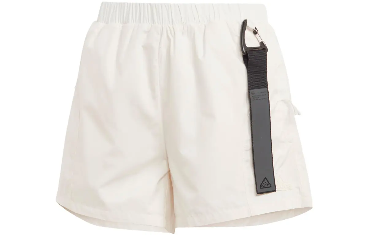 Adidas CITY ESCAPE Casual Shorts Women's Pink White Moderate Straight Fit Pants