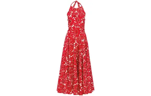 PRADA Sleeveless Dresses Women's Red Moderate