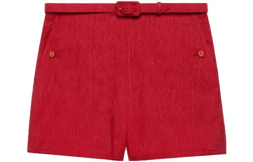 GUCCI Casual Shorts Women's Red Moderate