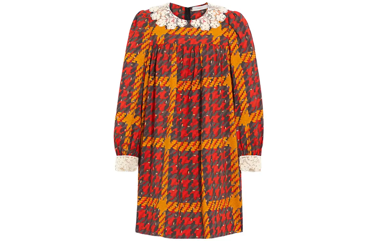 COACH FW22 Long Sleeved Dress Women's Red