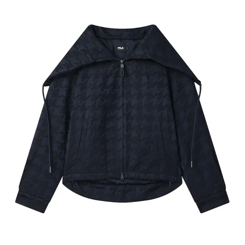 FILA Puffer Jacket Women's Ink Splatter Blue
