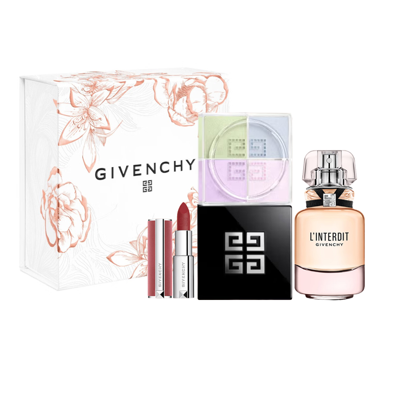 Givenchy Heartbeat Beloved Perfume Sets Eau De Toilette Vetiver Patchouli 3.4g+35ml+12g