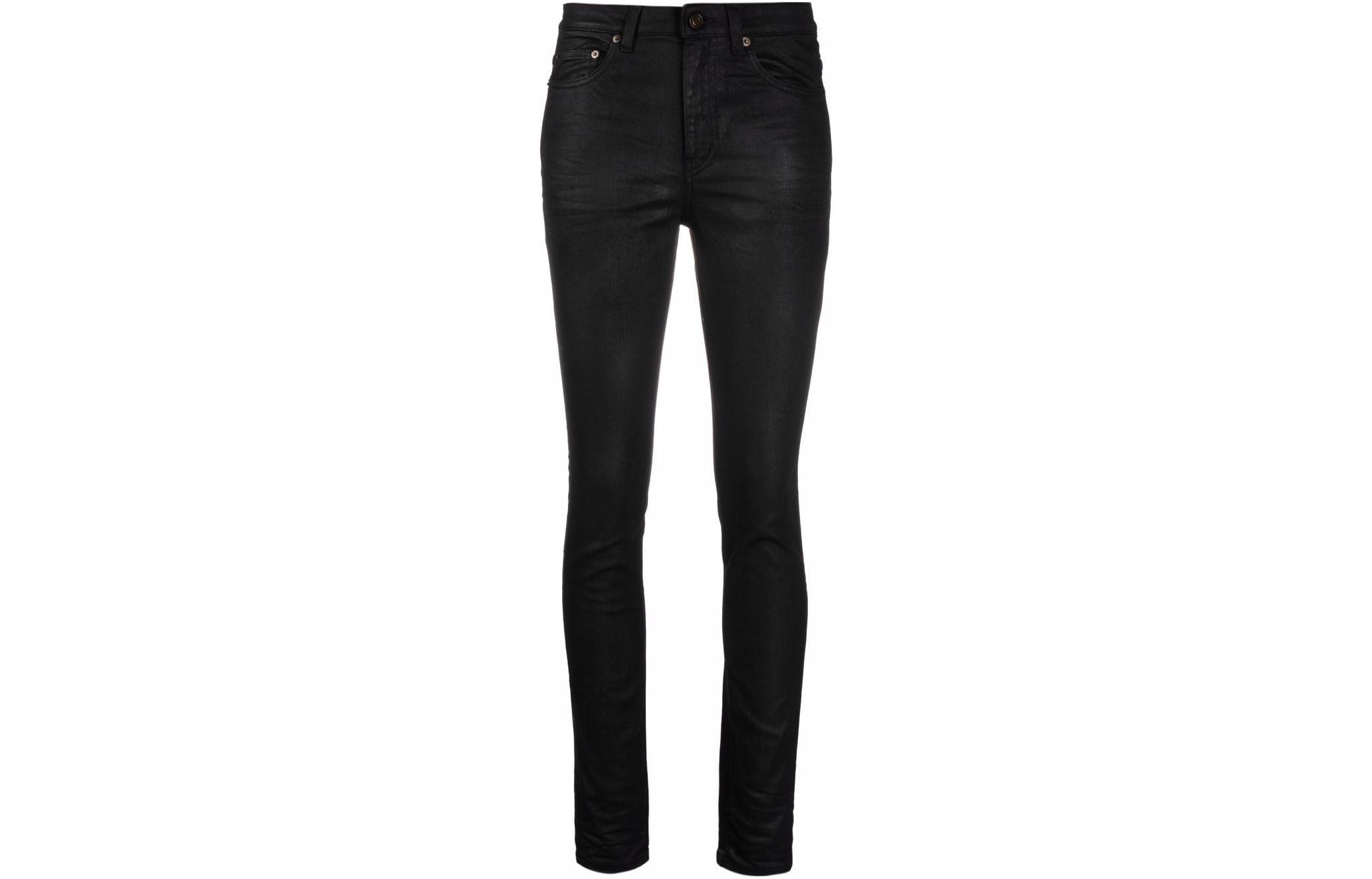 Женские джинсы Saint Laurent FW22 (черные)
