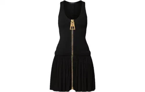 LOUIS VUITTON SS23 Sleeveless Dress Women's Black