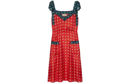 GUCCI FW22 Sleeveless Dress Women's Red
