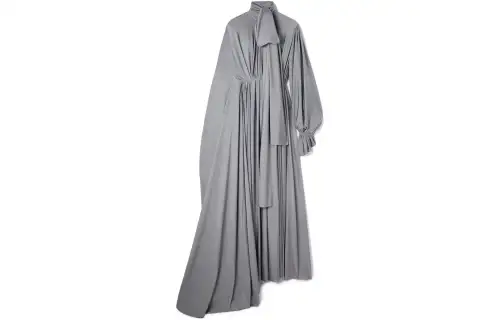 Balenciaga Long Sleeved Dress Regular Fit Women's Silver