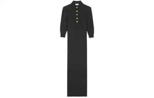 SAINT LAURENT Button-front Maxi Gown