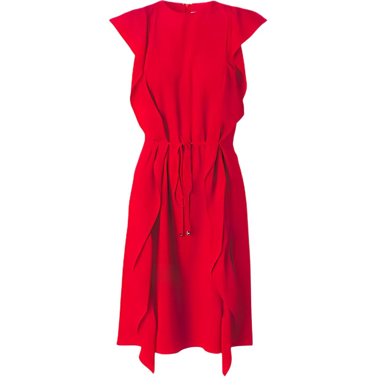 Burberry SS22 Sleeveless Dress Women's Bright Red