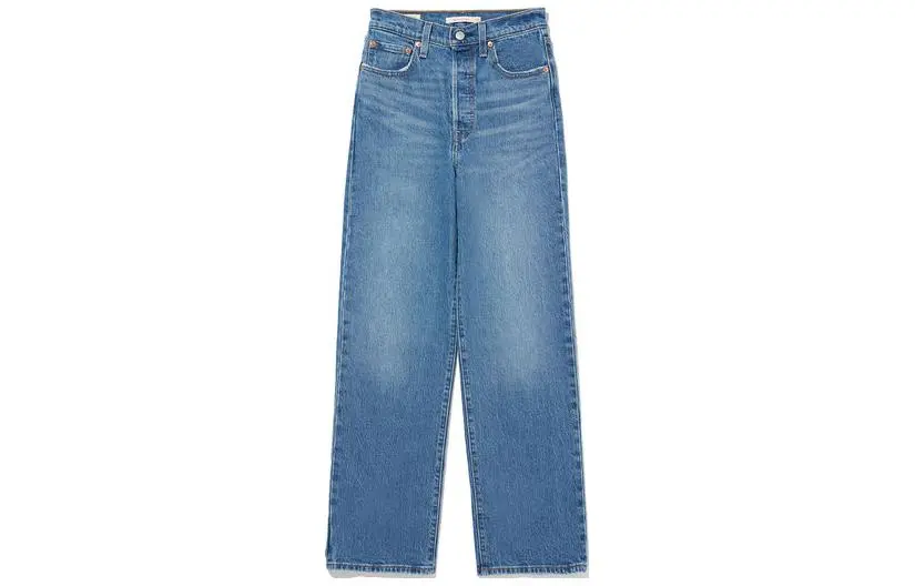 Levi's Logo Patch Straight Leg Jeans