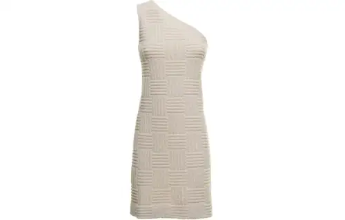 Bottega Veneta Jacquard One Shoulder Mini Dress