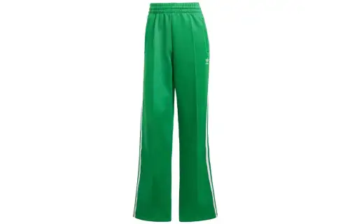 Adidas Originals Knitted Sweatpants Women's Green Moderate Wide Leg Pants